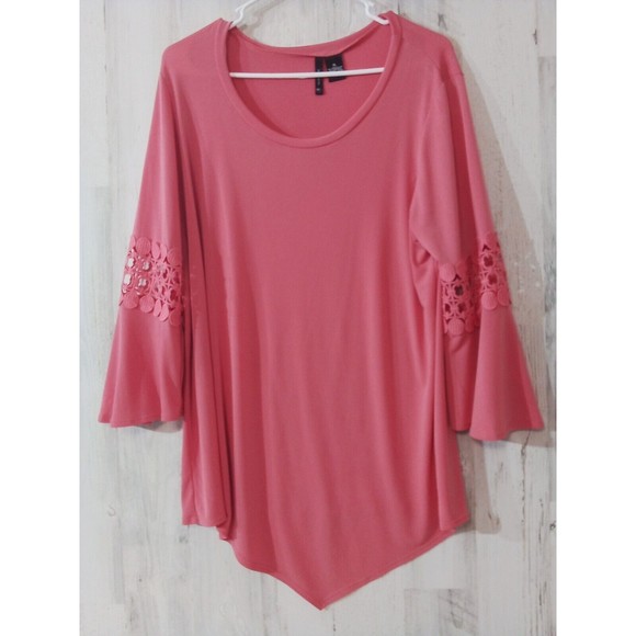 Women's New Direction Peach Lace Detail‎ On Arm  Size XL - Picture 10 of 16